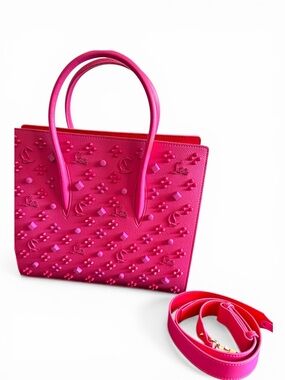 Hot Pink Large Tote Bag with Detachable Strap